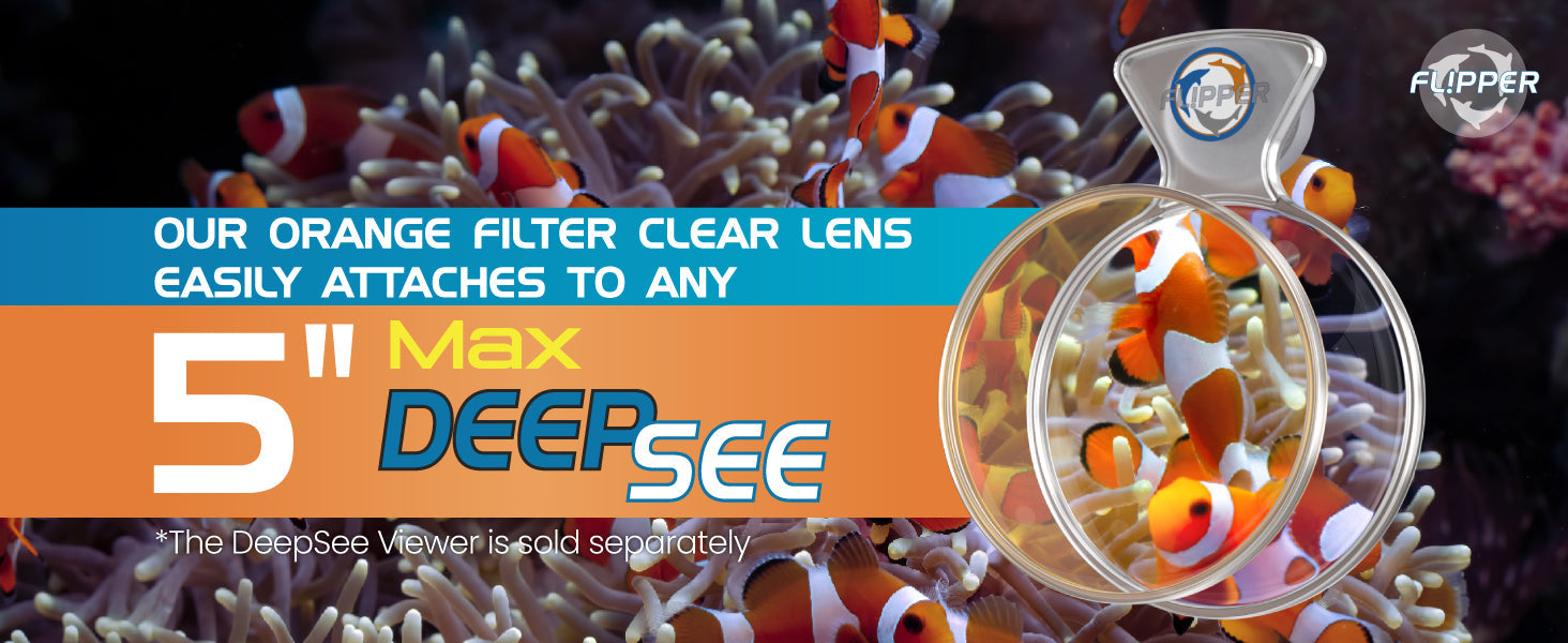 Flipper - DeepSee Orange Lens Filter - Max 5"