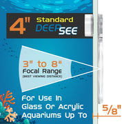 Flipper DeepSee orange lens filter for standard 4-inch accessories, used to enhance visibility and contrast.