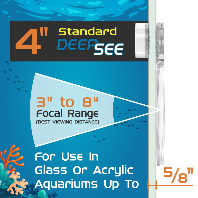 Flipper DeepSee orange lens filter for standard 4-inch accessories, used to enhance visibility and contrast.