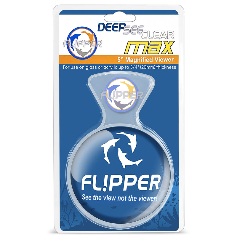 Clear Flipper DeepSee Viewer Max 5-inch accessory by Flipper, shown with transparent casing and viewing window.
