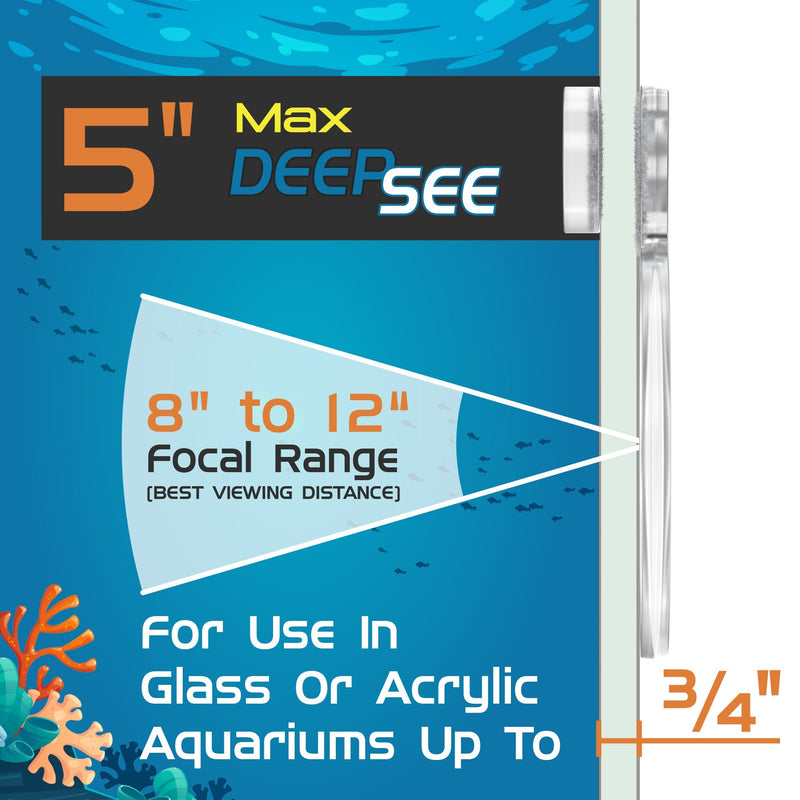 Clear Flipper DeepSee Viewer Max 5-inch accessory for digital magnification and viewing of small objects or text.