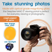 Clear Flipper DeepSee Viewer Max 5-inch accessory with a transparent design for easy viewing and inspection.