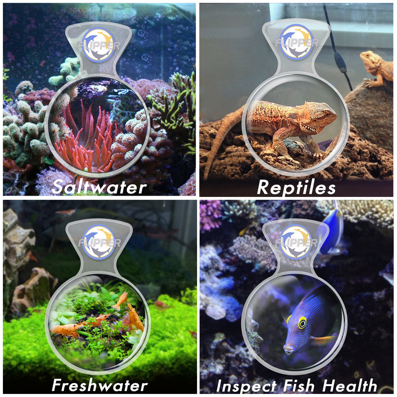 Clear Flipper DeepSee Viewer Max 5-inch accessory for underwater exploration and magnification, made by Flipper.