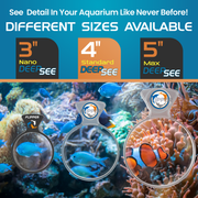 Clear Flipper DeepSee Viewer Standard 4-inch accessory for underwater exploration and diving inspections.