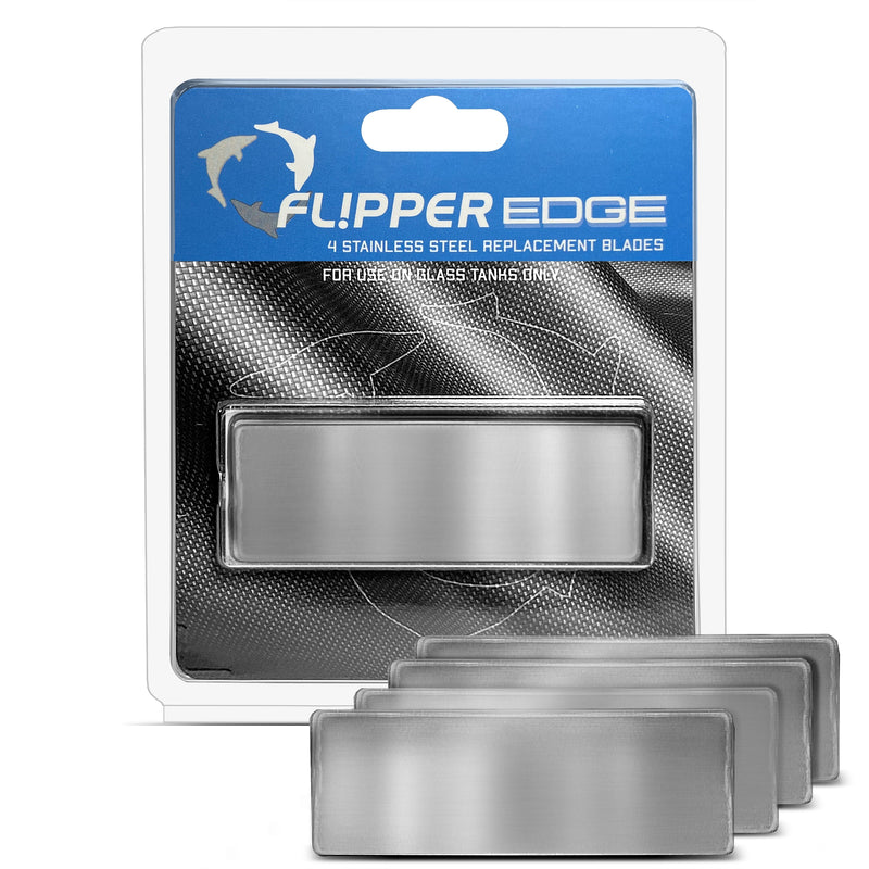 Four stainless steel Blades from Flipper Edge SS Blades 4 Pack, accessory replacement blades for your multi-tool or utility device.