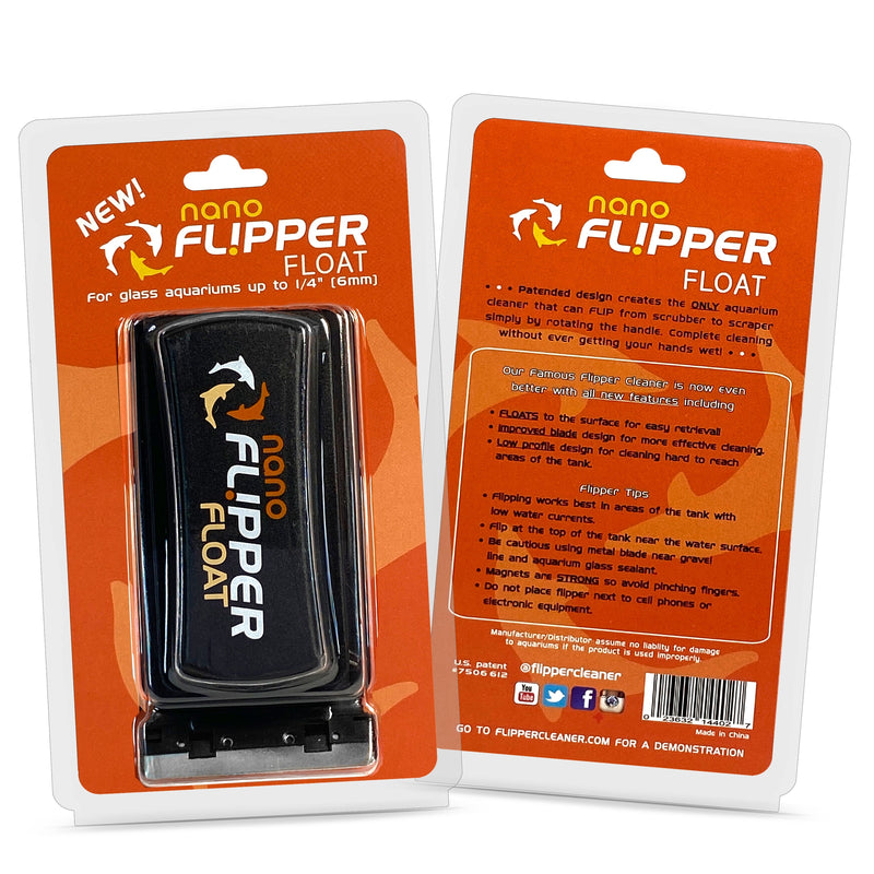 Flipper Magnet Cleaner Nano Float accessory with magnetic cleaning tool for fish tanks, designed to remove debris effectively.