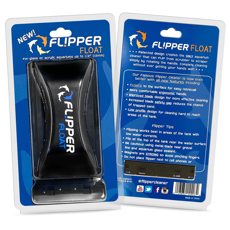 Flipper magnet cleaner with standard float for pool maintenance, featuring a compact design and durable construction.