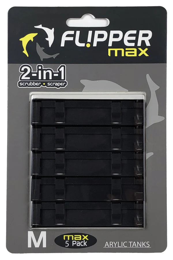 Set of five Flipper Max Float ABS smooth blade accessories, durable and lightweight for floating and swimming activities.