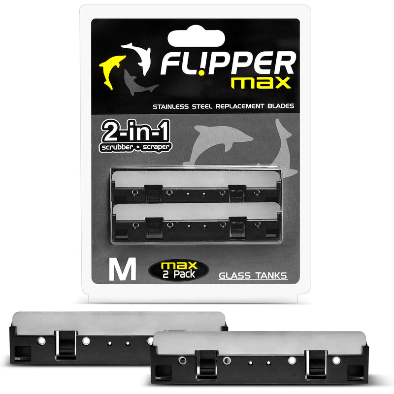 Two Flipper Max Float SS Blade accessories in a 2-pack, designed for durable, stainless steel fishing tools.