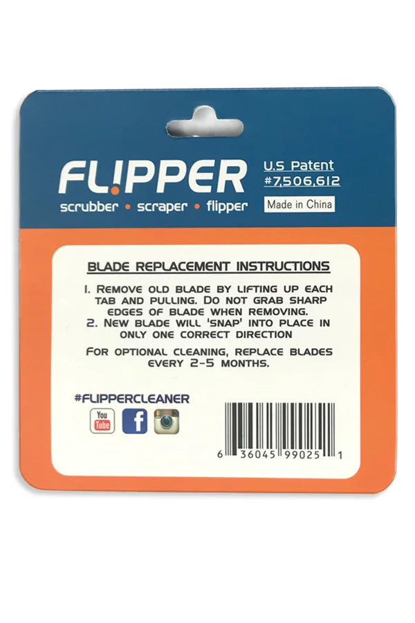Two Flipper standard float SS blade accessories, durable stainless steel blades for fishing floats, shown in a 2-pack.