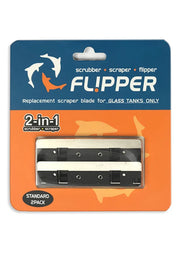 Pair of Flipper Standard Float SS Blade accessories, durable stainless steel blades for fishing floats in a 2-pack.