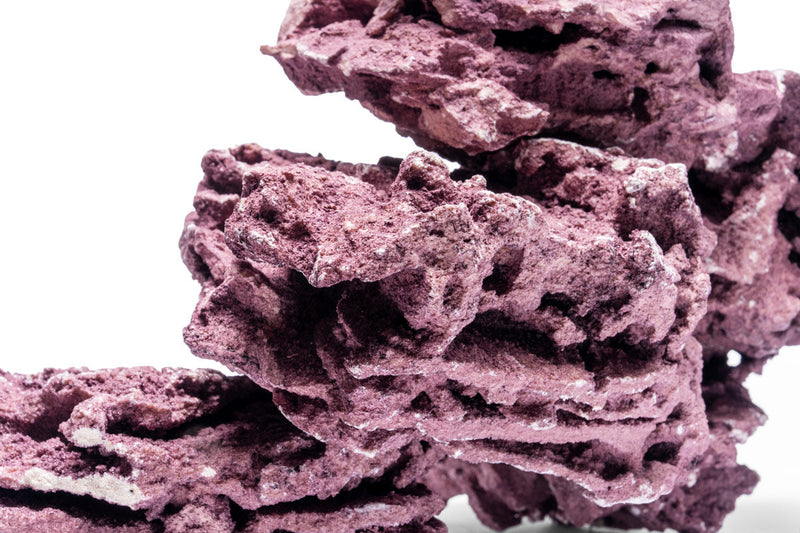 Hybrid Rock Coralline hardscape by Marco Rocks, 20lb, showing textured, natural-looking coral-inspired design for reef aquariums.