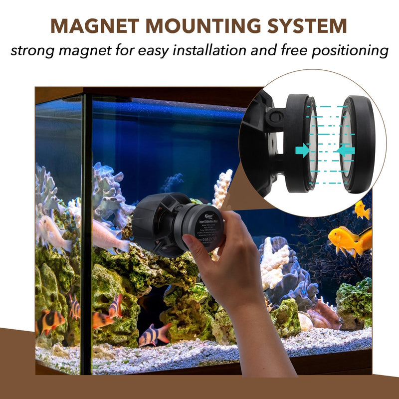 Hygger 24/7 Custom Mode Wave Maker accessory with adjustable flow settings, designed for aquarium water circulation and aeration.