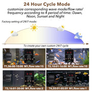 Hygger 24/7 Custom Mode Wave Maker accessory with adjustable flow settings for aquarium water circulation.