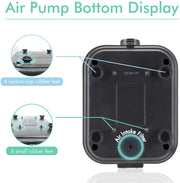 Hygger adjustable eco air pump 10W, a compact aquarium accessory with adjustable settings for efficient air circulation.