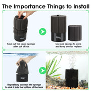 Hygger Aquarium Biochemical Sponge Filter Filters - Buce Plant