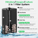Hygger Aquarium Biochemical Sponge Filter showing a white sponge and plastic frame for biological filtration in fish tanks.