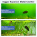 Hygger aquarium UV sterilizer accessory showing cylindrical device with UV bulb for water sterilization in fish tanks.