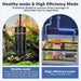 Hygger Aquarium UV Sterilizer attached to fish tank, showcasing compact water sterilization accessory for freshwater or saltwater aquariums.