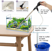 Hygger Aquarium Water Changer accessory with hose and valve for easy water changes in fish tanks