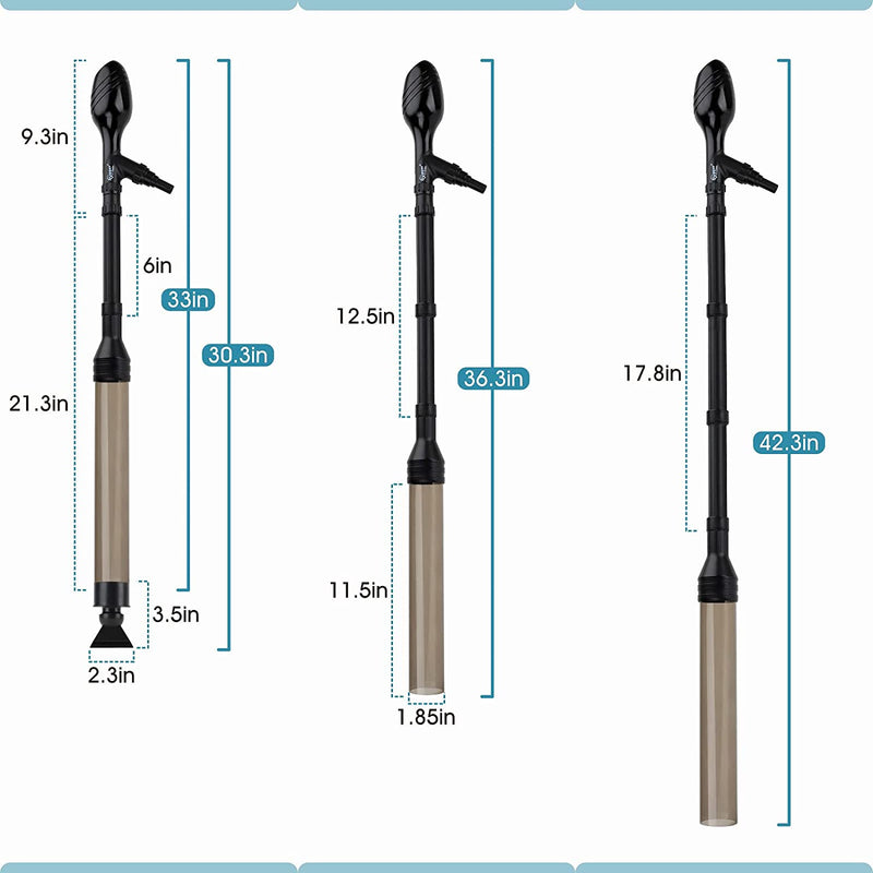 Hygger Aquarium Water Changer accessory with hoses and valves for easy water changing in fish tanks.