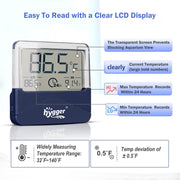 Hygger digital thermometer accessory showing a clear digital display for accurate temperature readings