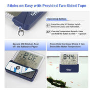 Hygger digital thermometer accessory with a clear display screen and sleek design, used for accurate temperature measurement.