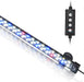 Hygger Dunker Submersible Aquarium Light illuminating underwater plants and fish in a vibrant aquarium setting.
