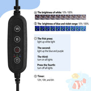 Hygger Fan Cooling Reef Light HG100, a lighting fixture with built-in fan for aquarium reef tank illumination and cooling.