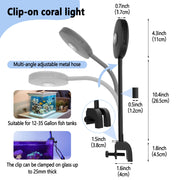 Hygger Fan Cooling Reef Light HG100 for aquariums, featuring adjustable fan and lighting components in a sleek design.