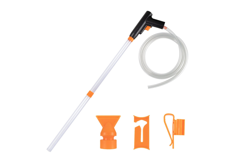 Hygger Hand Operated 3-in-1 Water Changer accessory for aquarium maintenance, featuring a compact, multi-functional design.