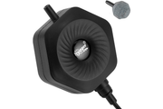 Hygger Hexagon Air Pump with accessories, compact pump device with attached tubing and connectors for aquarium or air circulation.