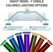 Hygger LED light in 24/7 mode, showcasing adjustable lighting with modern design for indoor or aquarium use.