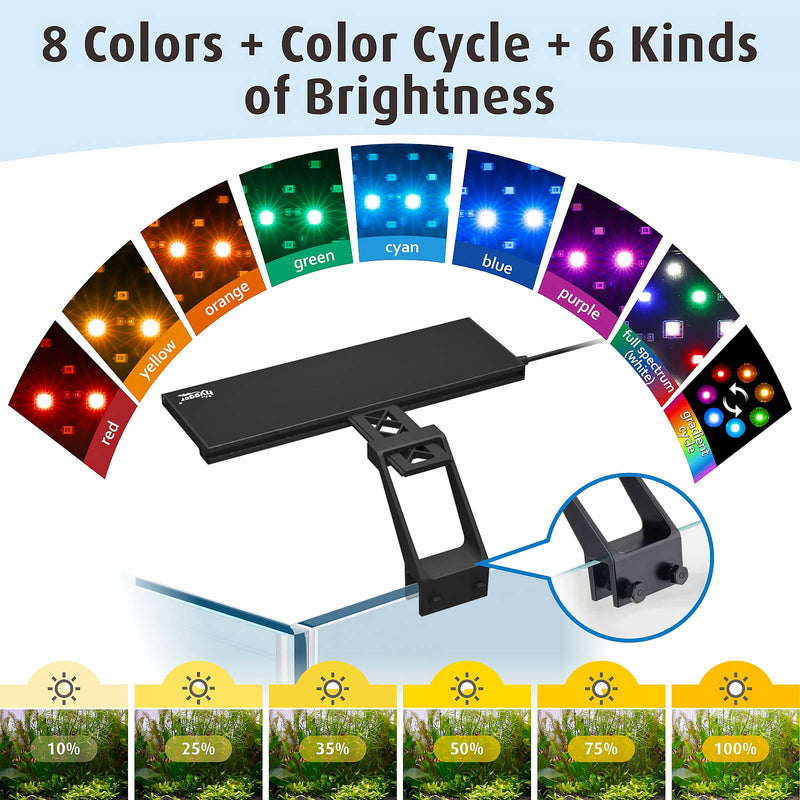 Hygger full spectrum LED light for indoor gardening, showcasing adjustable bulbs and modern lighting design