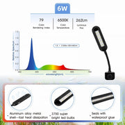 Hygger LED Light Nano Clip-On, compact LED lighting device with a clip for easy attachment to desks or shelves.