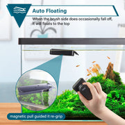 Hygger magnetic glass cleaner accessory with a sleek design, featuring a magnetic cleaning pad for easy window and glass surface cleaning.