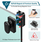 Hygger Magnetic Glass Cleaner accessory showing a sleek, handheld device with magnetic cleaning pads for window cleaning.