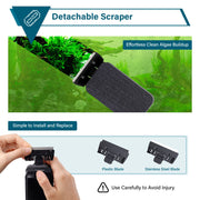 Hygger magnetic glass cleaner accessory with a sleek design for easy window and glass cleaning.