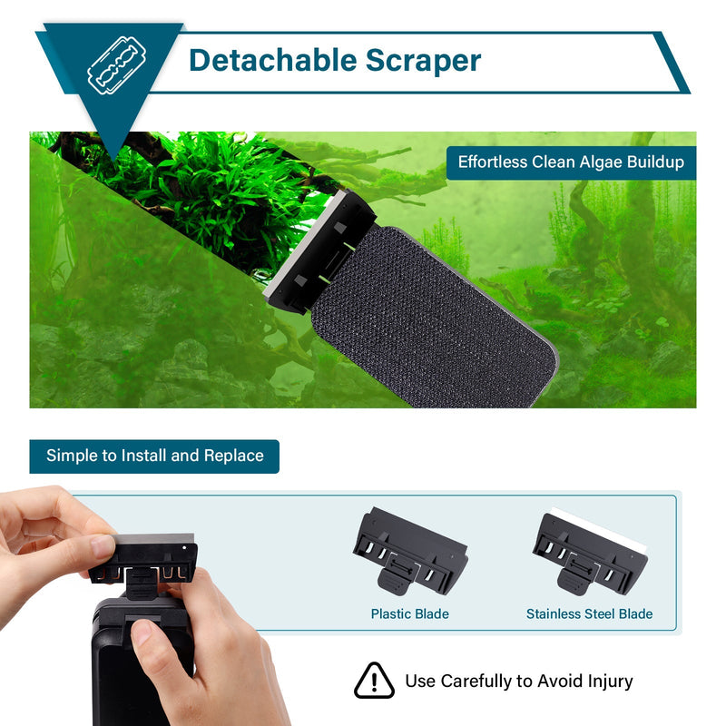 Hygger magnetic glass cleaner accessory with a sleek design for easy window and glass cleaning.