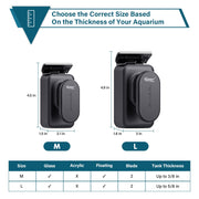 Hygger Magnetic Glass Cleaner accessory featuring a sleek design for easy cleaning of glass surfaces.