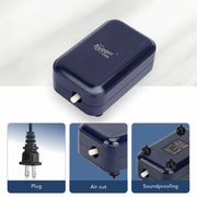 Hygger Mini Air Pump 2W, compact accessory with black plastic body and air outlet, used for inflating or aeration purposes.