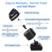 Hygger Mini Wavemaker accessory for aquarium, compact device with adjustable flow for water movement and oxygenation.