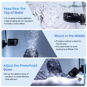 Hygger Mini Wavemaker accessory for aquarium, compact device with adjustable controls, designed to create gentle water movement