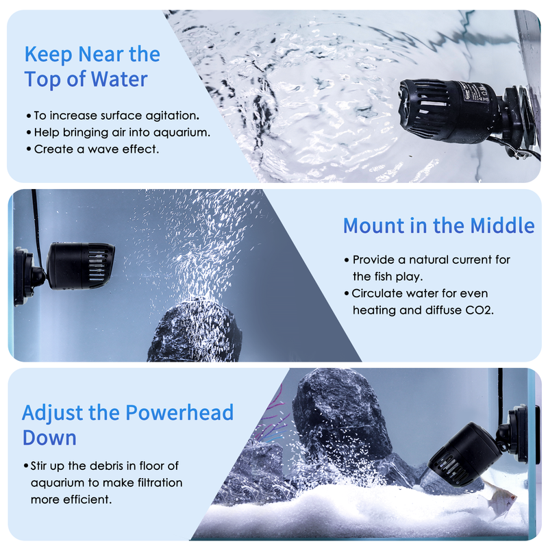 Hygger Mini Wavemaker accessory for aquarium, compact device with adjustable controls, designed to create gentle water movement