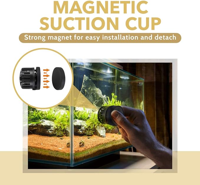 Hygger Silent Magnetic Wavemaker accessory for aquarium, compact and quiet design with magnetic mounting system.