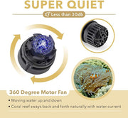 Hygger Silent Magnetic Wavemaker accessory for aquariums, featuring a sleek design and magnetic mounting system.