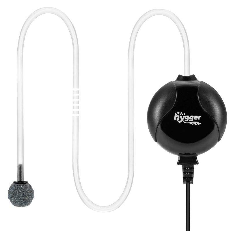Hygger Silent Mini Air Pump, compact aquarium accessories device with quiet operation and adjustable airflow.