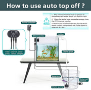 Hygger Smart ATO water pump for aquarium auto top-off system, compact accessory with pump and tubing visible in the image.
