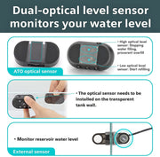 Hygger Smart ATO water pump for aquarium auto top-off system, compact accessories for maintaining water levels.