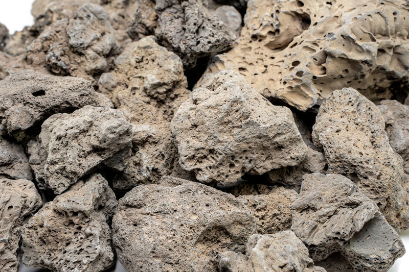 Icelandic Lava Stone from UNSHARDSCAPE showing dark, textured volcanic stone with rugged surface and natural formations.